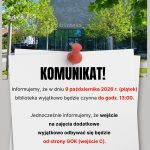 Sobota z książką – biblioteka otwarta